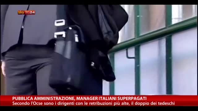Pubblica amministrazione, manager italiani superpagati