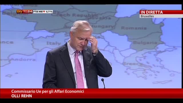 Rehn:risultati Spagna dimostrano che sostegno ha dato frutti