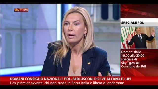 Biancofiore: Alfano sta indebolendo Berlusconi