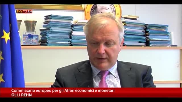 Rehn a Sky Tg24: prima l'Italia riduce il debito, meglio è