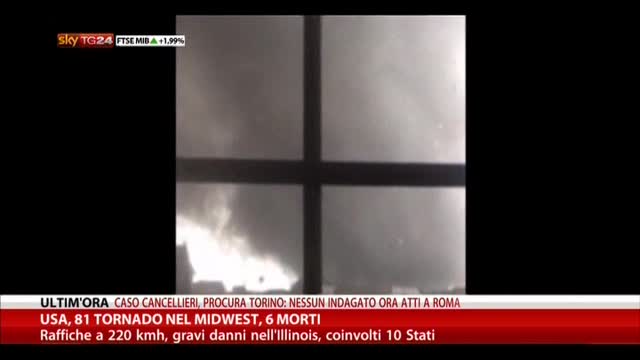 Usa, 81 tornado nel Midwest, 6 morti