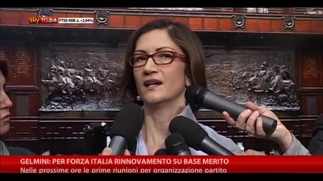 Gelmini: per Forza Italia rinnovamento su base merito