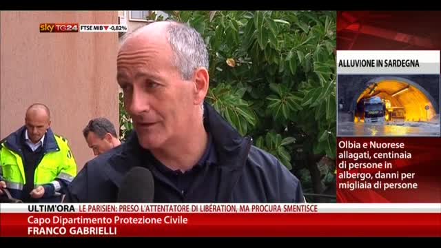 Sardegna, parla il capo della Protezione Civile Gabrielli