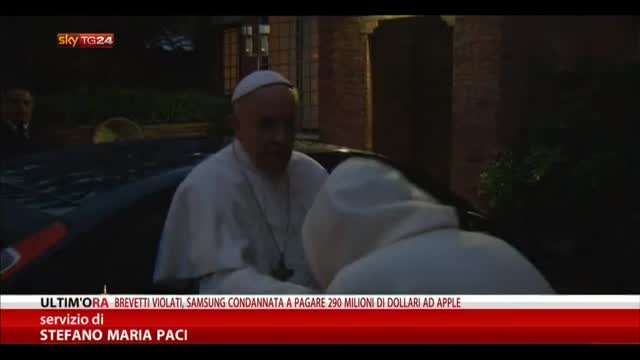 Papa va all'Aventino per visitare convento di clausura