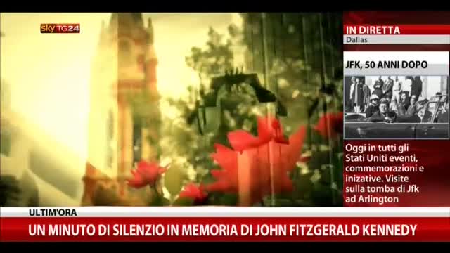 Un minuto di silenzio in memoria di John Fitzgerald Kennedy
