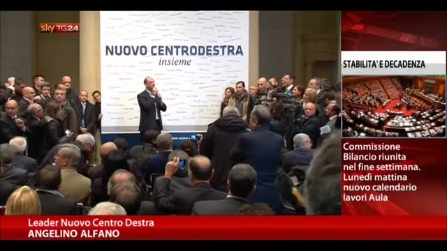 NCD, Alfano: "Faremo tornare alla vittoria il Centrodestra"