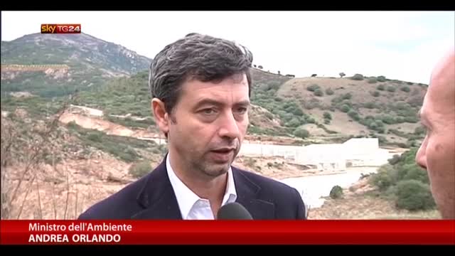 Alluvione Sardegna, il ministro Orlando in visita sull'isola