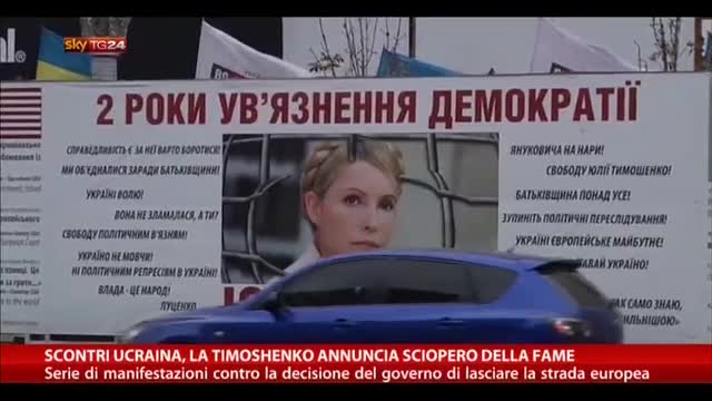 Scontri Ucraina, la Timoshenko annuncia sciopero della fame