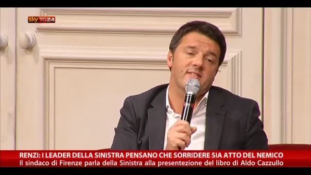 Renzi rivolgendosi alla "sinistra": Basta piangere