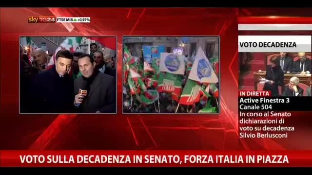 Forza Italia in piazza, intervista a Giuseppe Galati