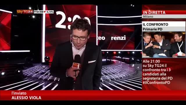 Confronto Primarie PD, alle 21 sfida Civati, Cuperlo e Renzi
