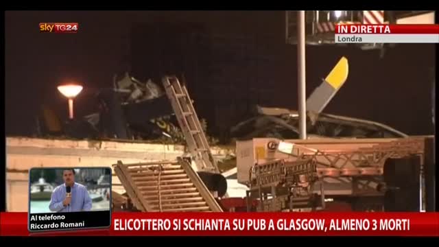 Schianto elicottero Glasgow: 30 i feriti, almeno 3 i morti