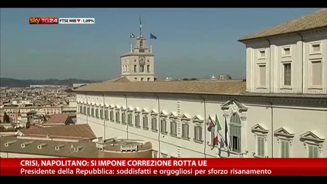 L'Europa bacchetta, Napolitano tiene il punto