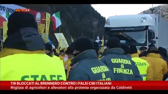 Tir bloccati al Brennero contro falsi cibi italiani