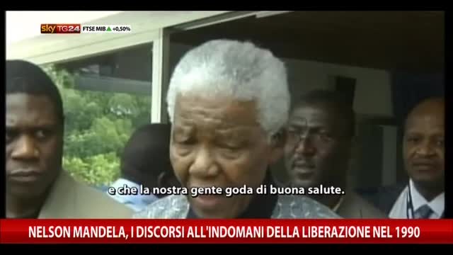 Mandela, i discorsi all'indomani della liberazione del 1990