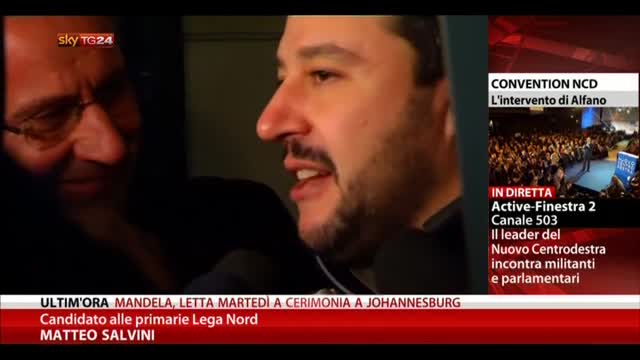 Primarie Lega, Salvini: "Basta euro"
