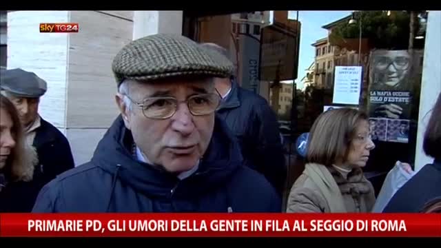 Primarie PD, gli umori della gente in fila al seggio di Roma