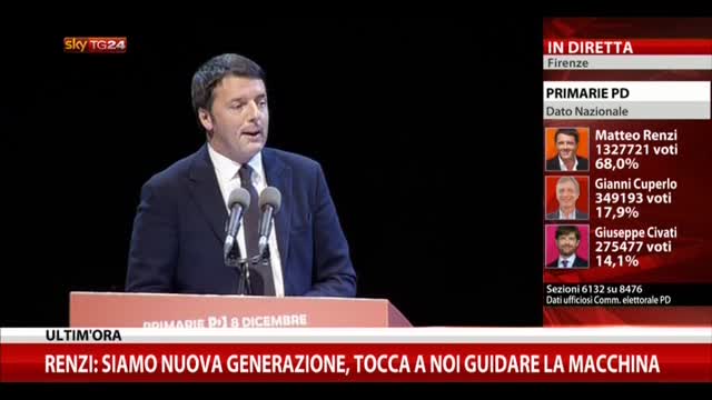 2- Primarie Pd, Renzi: tocca a noi e non ci tiriamo indietro