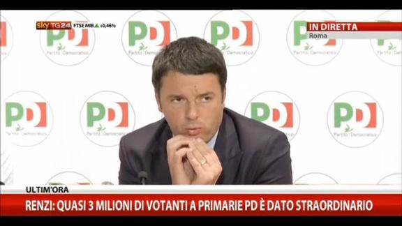 Renzi: Segreteria PD con 12 persone, 5 uomini e 7 donne