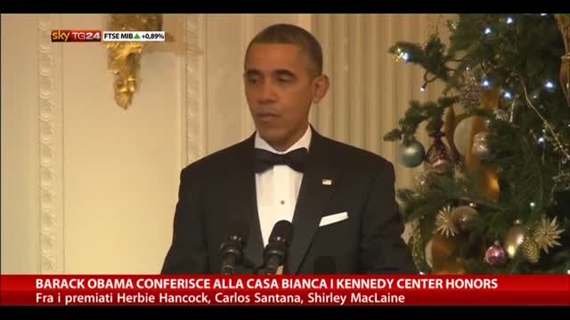 Obama conferisce alla Casa Bianca i Kennedy Center Honors