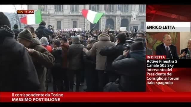 Tensione a Torino per protesta forconi