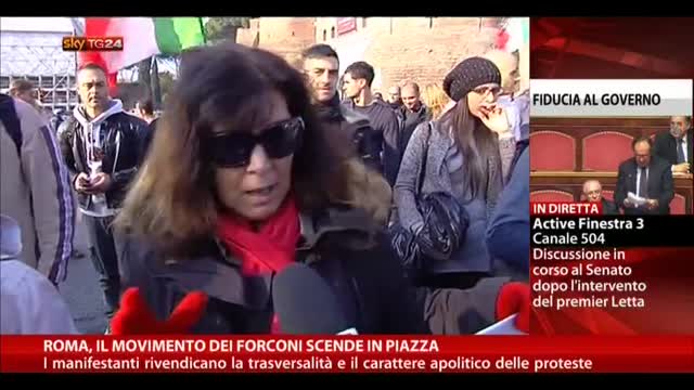 Roma, il Movimento dei Forconi scende in Piazza