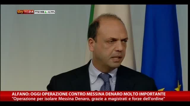 Alfano: oggi importante operazione contro Messina Denaro