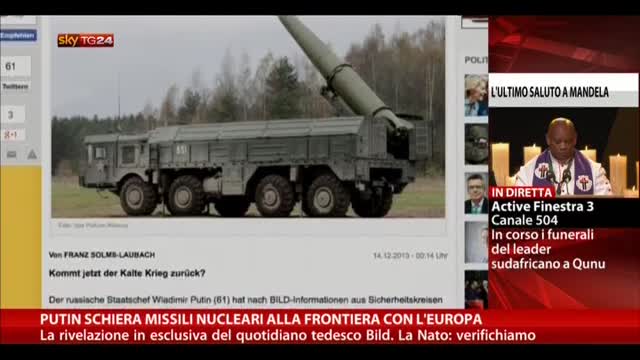 Putin schiera missili nucleari alla frontiera con l'Europa