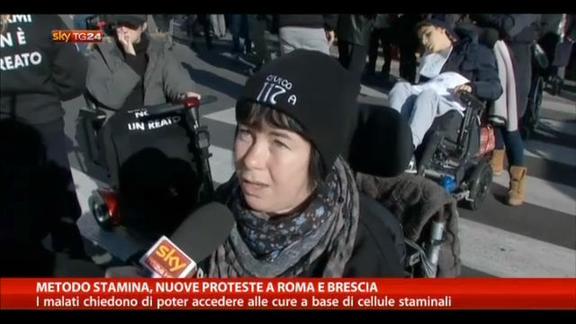 Metodo Stamina, nuove proteste a Roma e Brescia