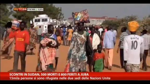 Scontri in Sudan, 500 morti e 800 feriti a Juba