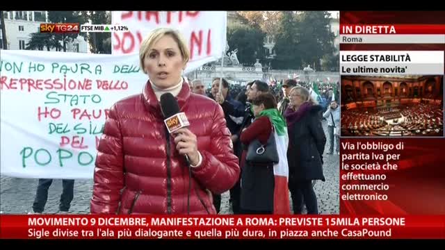 9 Dicembre, Previste 15mila persone a manifestazione di Roma