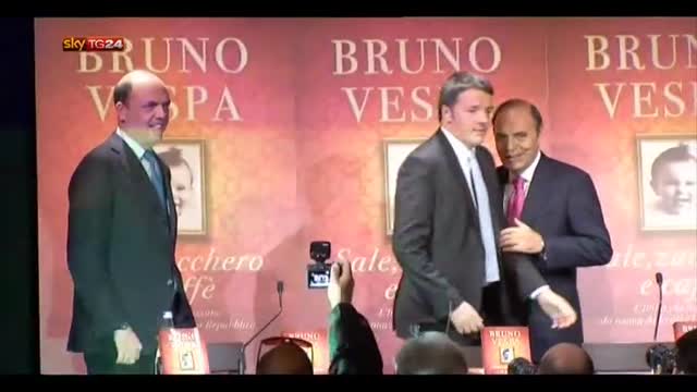 Renzi e Alfano presentano il nuovo libro di Bruno Vespa