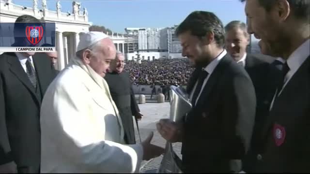 Il San Lorenzo omaggia Papa Francesco