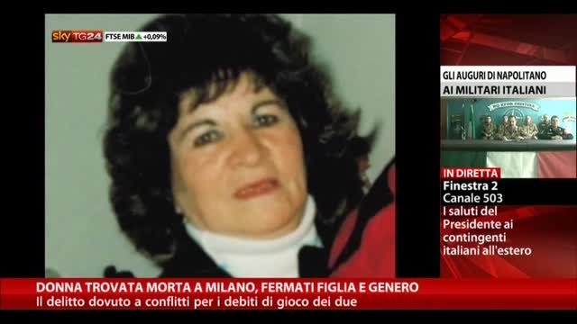 Donna trovata morta a Milano, fermati figlia e genero