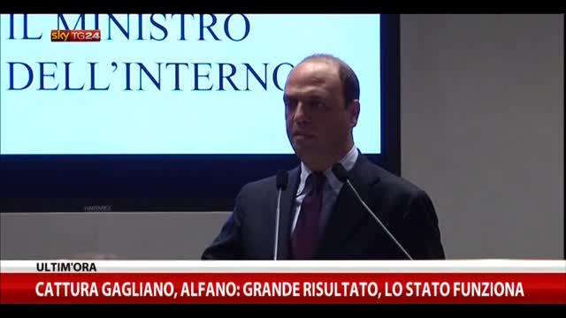 Alfano riferisce su arresti Gagliano ed Esposito