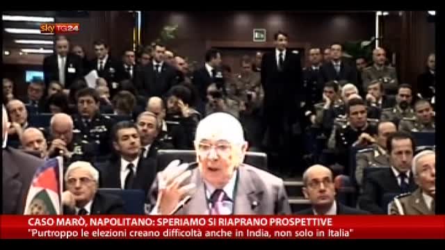 Caso Marò, Napolitano: speriamo si riaprono prospettive