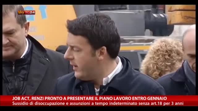 Lavoro, Renzi pronto a presentare il piano entro gennaio