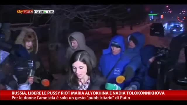 Russia, libere le Pussy Riot Alyokhina e Tolokonnikhova