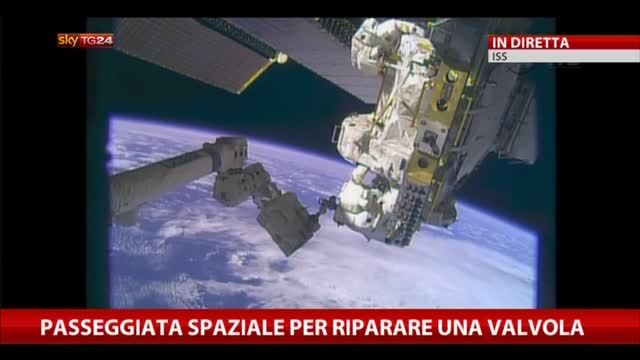 ISS, passeggiata spaziale per riparare una valvola