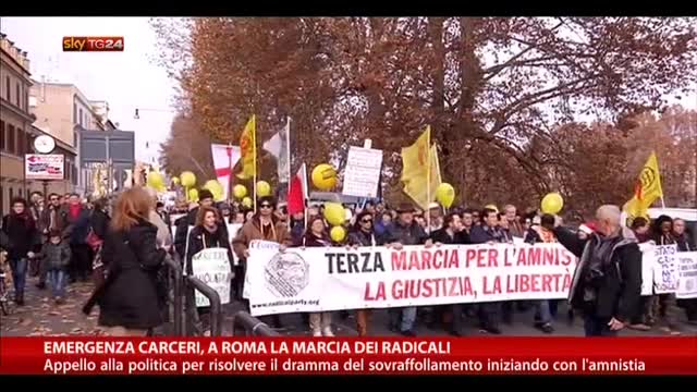 Emergenza carceri, a Roma la marcia dei radicali