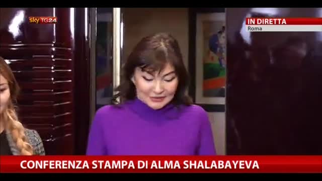 La conferenza stampa di Alma Shalabayeva
