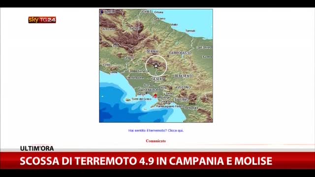 Scossa terremoto Campania e Molise, parla Michaela Marcaccio