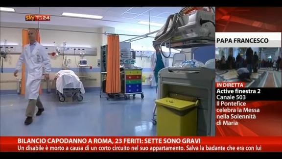 Bilancio Capodanno a Roma: 23 feriti, un disabile è morto