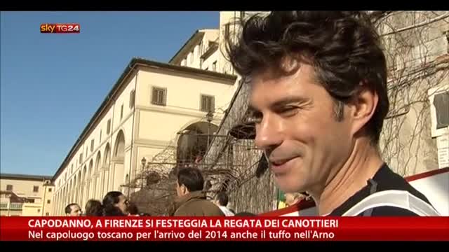 Capodanno, a Firenze si festeggia la regata dei cannottieri