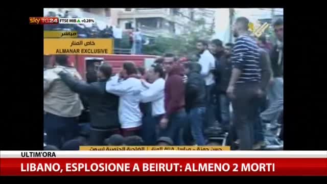 Libano, esplosione a Beirut: almeno 2 morti