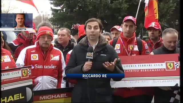 Schumacher, l'affetto dei tifosi Ferrari