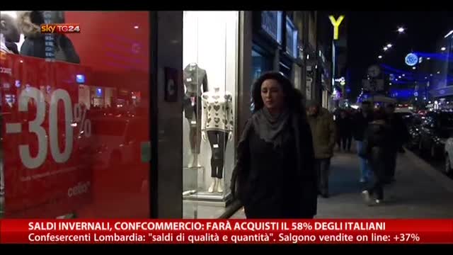 Saldi, Confcommercio: "Farà acquisti il 58% degli italiani"