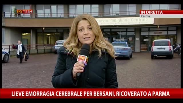 Lieve emorragia cerebrale per Bersani, ricoverato a Parma