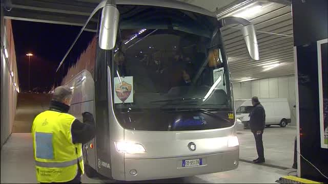 Verso Juve-Roma, l'arrivo dei giallorossi allo stadio