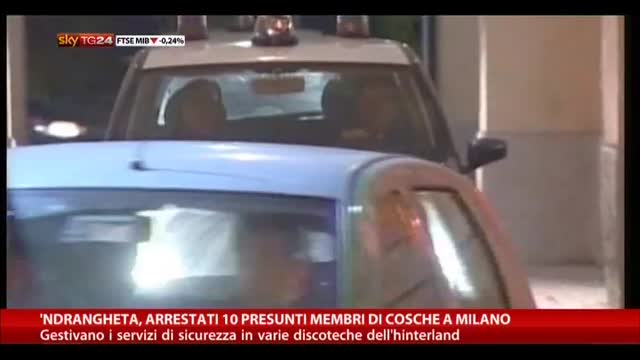 'Ndrangheta, arrestati 10 presunti membri di cosche a Milano